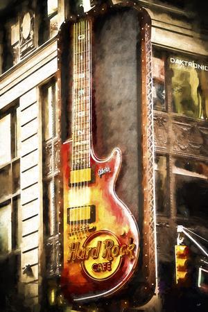 Poster for Sale avec l'œuvre « Médiator de guitare drôle pour gaucher avec  silhouette de guitare » de l'artiste playloud