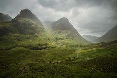Scotland The Road To Glencoe By The Three Sisters-Philippe Manguin-Photographic Print