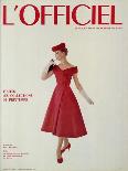 L'Officiel, September 1955 - Ensemble de Christian Dior en Musky de Rodier-Philippe Pottier-Art Print