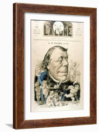 Philippe Ricord, French Surgeon and Venereologist, 1867-Andre Gill-Framed Giclee Print