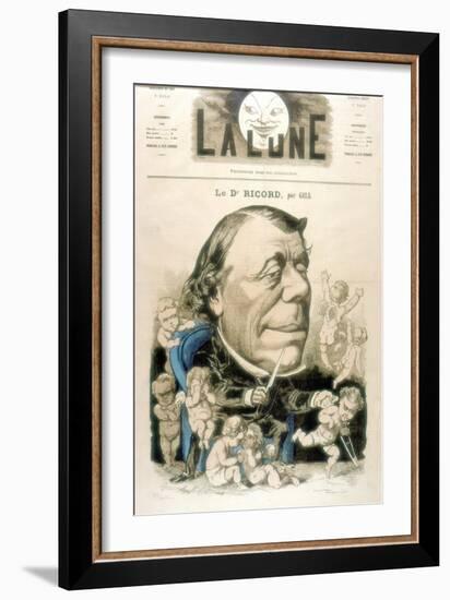 Philippe Ricord, French Surgeon and Venereologist, 1867-Andre Gill-Framed Giclee Print