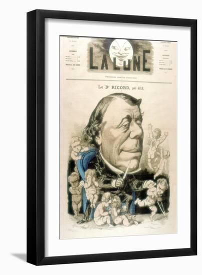 Philippe Ricord, French Surgeon and Venereologist, 1867-Andre Gill-Framed Giclee Print