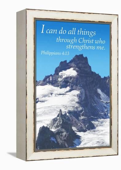 Philippians 4:13 - Inspirational-Lantern Press-Framed Stretched Canvas