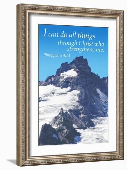 Philippians 4:13 - Inspirational-Lantern Press-Framed Art Print