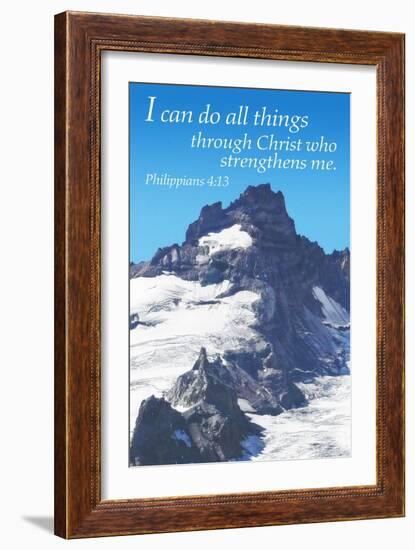 Philippians 4:13 - Inspirational-Lantern Press-Framed Art Print
