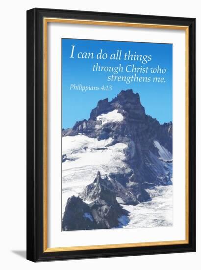 Philippians 4:13 - Inspirational-Lantern Press-Framed Art Print