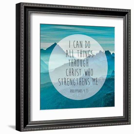 Philippians 4-13-Victoria Brown-Framed Art Print