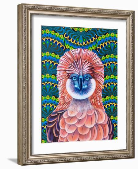 Philippine Eagle, 2020, (oil on canvas)-Jane Tattersfield-Framed Giclee Print