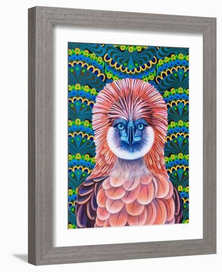 Philippine Eagle, 2020, (oil on canvas)-Jane Tattersfield-Framed Giclee Print