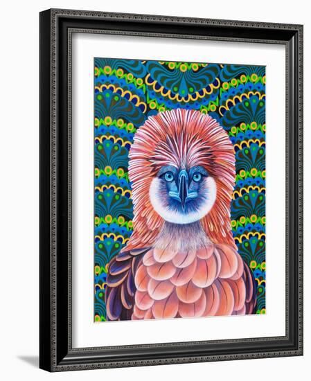 Philippine Eagle, 2020, (oil on canvas)-Jane Tattersfield-Framed Giclee Print