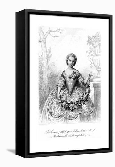 Philippine Elisabeth D'Orleans, Mademoiselle De Beaujolais-null-Framed Premier Image Canvas