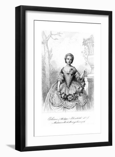 Philippine Elisabeth D'Orleans, Mademoiselle De Beaujolais-null-Framed Giclee Print