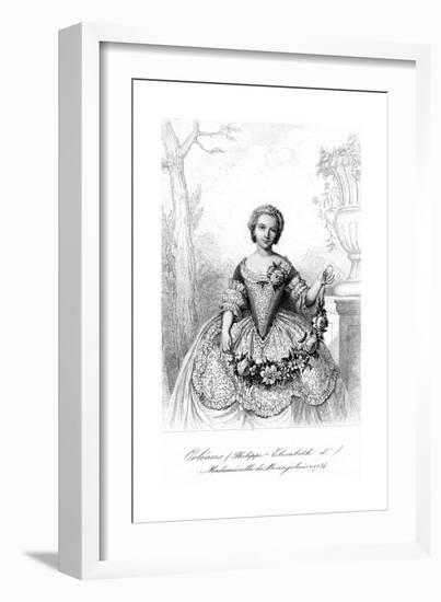 Philippine Elisabeth D'Orleans, Mademoiselle De Beaujolais-null-Framed Giclee Print