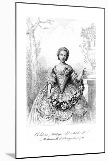 Philippine Elisabeth D'Orleans, Mademoiselle De Beaujolais-null-Mounted Giclee Print