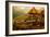 Philippine Village with Natives and Grass Guts on Stilts-F.W. Kuhnert-Framed Art Print