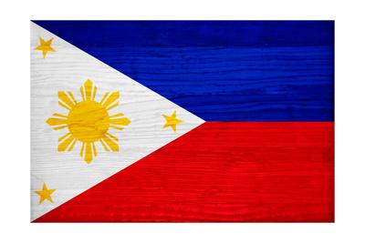 Philippines Flag Design With Wood Patterning Flags Of The World Series Art Print Philippe Hugonnard Art Com