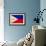 Philippines Flag Design with Wood Patterning - Flags of the World Series-Philippe Hugonnard-Framed Art Print displayed on a wall