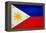 Philippines Flag Design with Wood Patterning - Flags of the World Series-Philippe Hugonnard-Framed Stretched Canvas