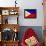 Philippines Flag Design with Wood Patterning - Flags of the World Series-Philippe Hugonnard-Framed Stretched Canvas displayed on a wall