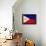 Philippines Flag Design with Wood Patterning - Flags of the World Series-Philippe Hugonnard-Framed Stretched Canvas displayed on a wall