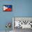 Philippines Flag-daboost-Framed Stretched Canvas displayed on a wall