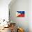 Philippines Flag-daboost-Art Print displayed on a wall