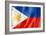 Philippines Flag-daboost-Framed Art Print