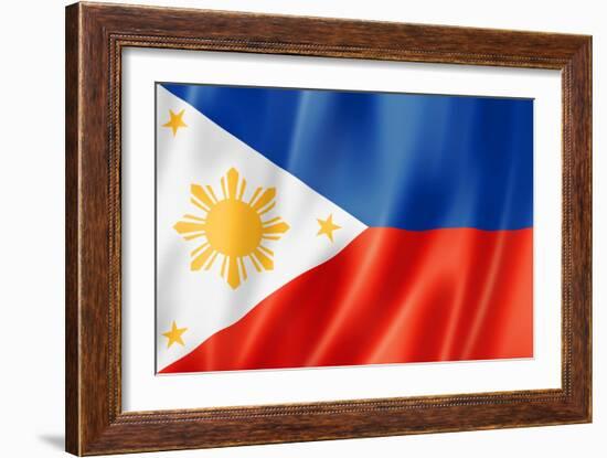 Philippines Flag-daboost-Framed Art Print