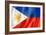 Philippines Flag-daboost-Framed Art Print