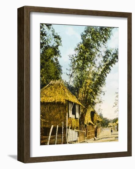 Philippines - Manila - Traditional Bamboo Stilt Houses-null-Framed Photographic Print