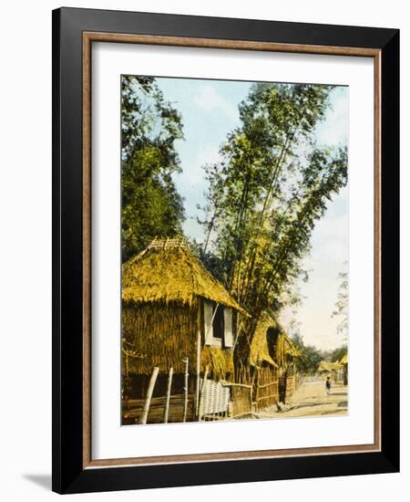 Philippines - Manila - Traditional Bamboo Stilt Houses-null-Framed Photographic Print