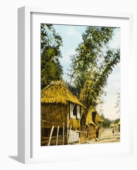 Philippines - Manila - Traditional Bamboo Stilt Houses-null-Framed Photographic Print