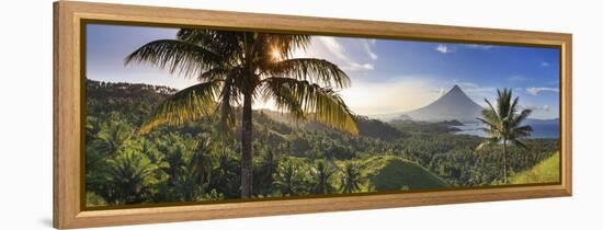 Philippines, Southeastern Luzon, Bicol, Mayon Volcano-Michele Falzone-Framed Premier Image Canvas