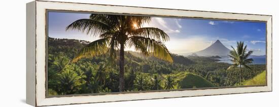 Philippines, Southeastern Luzon, Bicol, Mayon Volcano-Michele Falzone-Framed Premier Image Canvas