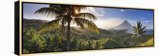 Philippines, Southeastern Luzon, Bicol, Mayon Volcano-Michele Falzone-Framed Premier Image Canvas