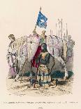 French Chevalier Banneret (Horseman Carrying a Banner) Prays Before Leaving for the Second Crusade-Philippoteaux-Photographic Print