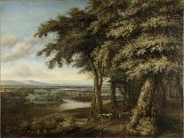 Dutch Landscape with View from Dunes on Plain, Um 1664-Philips Koninck-Framed Giclee Print