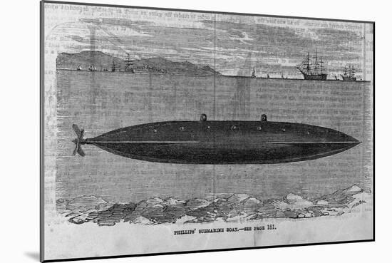 Philips' Submarine-null-Mounted Giclee Print