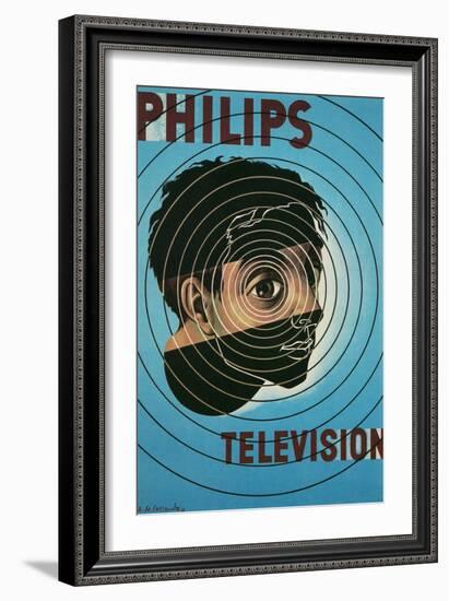 Philips Television Ad, Encircled Eye-null-Framed Premium Giclee Print