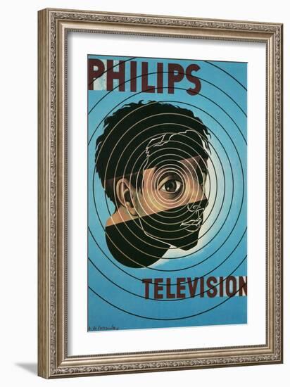 Philips Television Ad, Encircled Eye-null-Framed Art Print