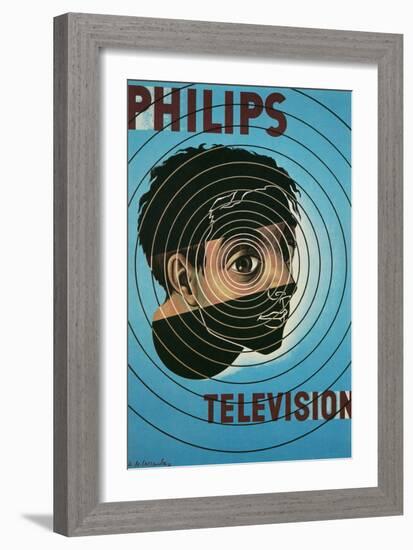 Philips Television Ad, Encircled Eye-null-Framed Art Print