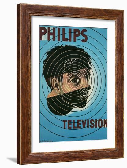 Philips Television Ad, Encircled Eye-null-Framed Art Print