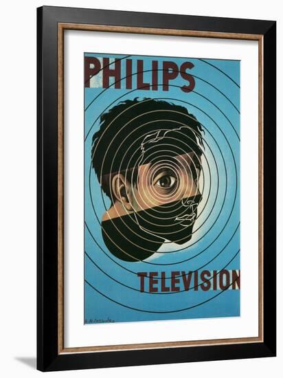 Philips Television Ad, Encircled Eye-null-Framed Art Print