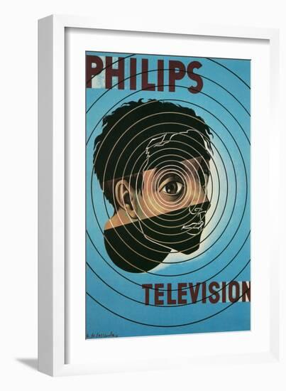 Philips Television Ad, Encircled Eye-null-Framed Art Print