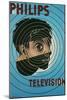Philips Television Ad, Encircled Eye-null-Mounted Art Print