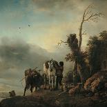 Travelers Awaiting a Ferry, 1649-Philips Wouwermans-Framed Giclee Print