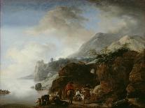 Landscape with Figures-Philips Wouwermans-Giclee Print