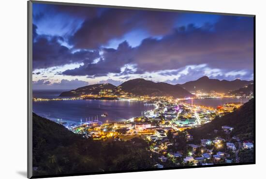 Philipsburg, Sint Maarten, Dutch Antilles Cityscape at the Great Salt Pond.-SeanPavonePhoto-Mounted Photographic Print