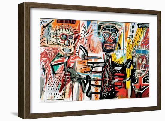 Philistines, 1982-Jean-Michel Basquiat-Framed Premium Giclee Print