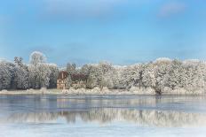 broceliande castle in winter morning-Phillipe Manguin-Photographic Print